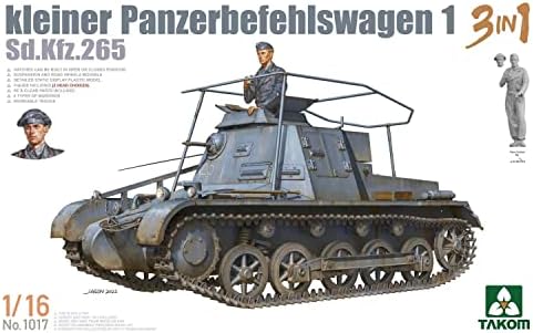 Takom TKO1017 1/16 Exército alemão No. 1 Comandante Tank SD.KFZ.265 3 em 1 modelo plástico