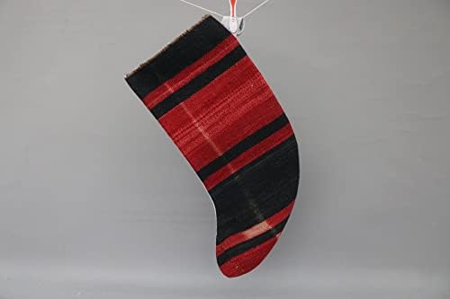 Sarikaya Pillow Christmas Stocking, Kilim Stocking, Gift Stocking, Decoração de Natal por atacado, meia vermelha,