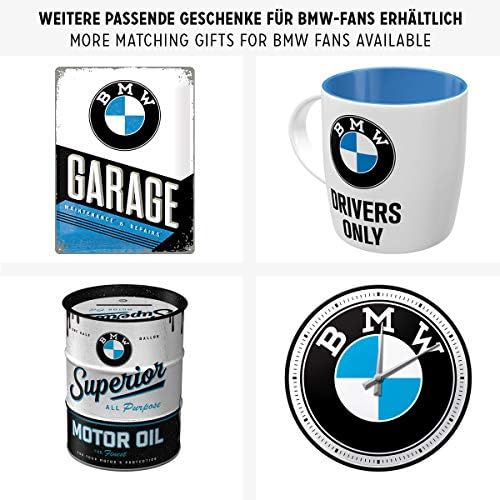 Sinal de lata retro nostálgica-art, BMW-Garagem-Ideia de presente para fãs de acesso a carros, placa de metal, design vintage