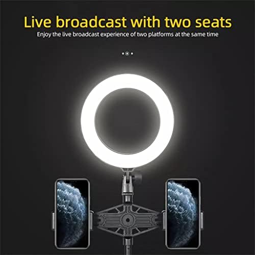 PDGJG Ring LED Light Desktop Light Light Usb Fill Lamp Dimmable With Phone Telder Tripé 5600k Ajustável para Selfie