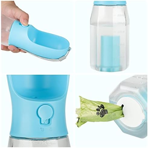 3 In1 Bottle Water Bottle, Distribuidor de água portátil à prova de vazamento com alimentador de bebida, com espaço