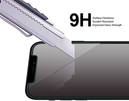 SuperShieldz projetado para iPhone 12 Protector de tela de vidro temperado, anti -arranhão, bolhas sem bolhas