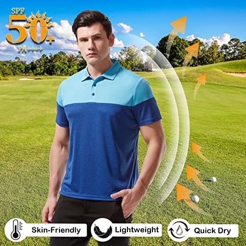 Camisas pólo jutonhdl para homens camisa de pólo de golfe ao ar livre rápida seca