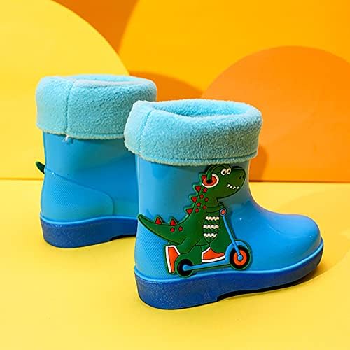 Crianças bebês bebês meninos meninas meninas macias e quentes desenhosuros dinossauros de dinossauros Botas de chuva Sapatos de