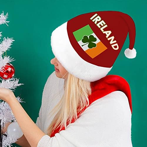 Irlanda Bandeira Irlandesa Verde São Patrício Chapéus de Natal para adultos Chapéus de Natal para férias Festas de festa