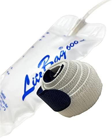 Saco de drenagem de urina Litebag, 600 ml com válvula anti-refluxo, tubo de silicone de 50 cm e apoio de pano 1300/0061