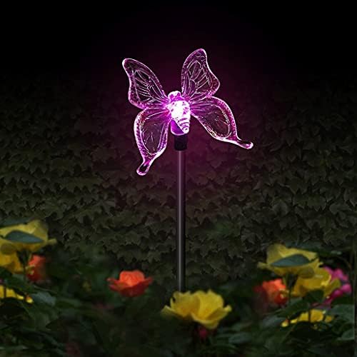 SJYDQ Moldura de cores LED Caminho do Caminho Luz Luz Luz Luzes ao ar livre/lâmpadas de borboleta/pássaro Lâmpadas de jardim à prova d'água