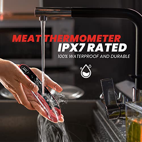 Termômetro de carne digital com sonda, termômetro instantâneo de leitura para grelhar churrasco, cozinha de cozinha,