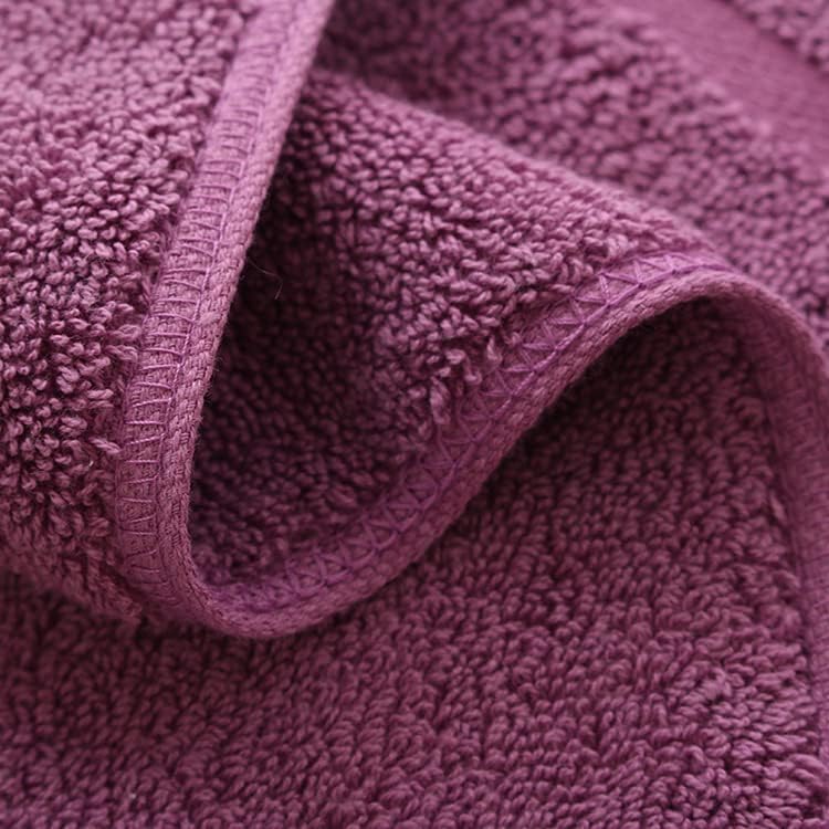 Toalha de algodão espessada, uso diário de uso diário de pano de hotel, roxo macio e absorvente