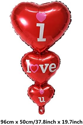 Dzrige eu te amo balões felizes letras diários balões vermelho amor balões de coração para o dia dos namorados