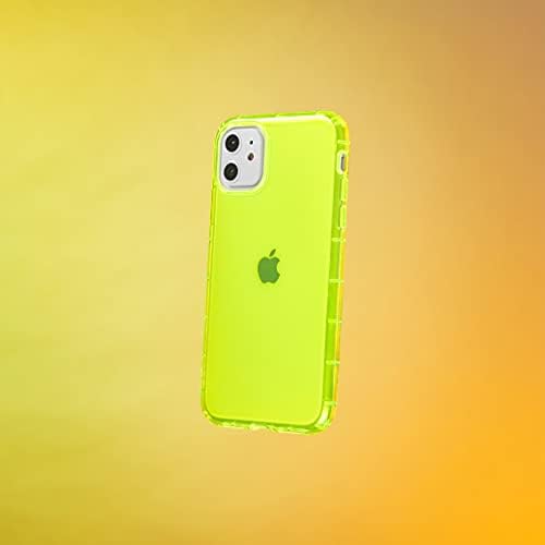 Caixa de néon de néon Steeplab para iPhone 11 - A caixa de geléia aderente com bolsos de ar protetores