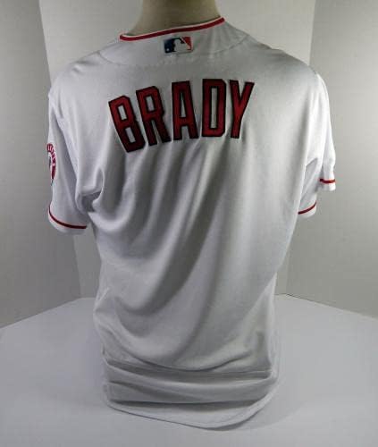 2022 Los Angeles Angels Denny Brady Jogo emitiu White Jersey 46 DP4473 - Jogo usada MLB Jerseys