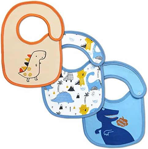 Entyle Unissex Baby Bibs - Bibs de baby baby de 3 pacote para babador babador de dentição, macio e algodão absorvente