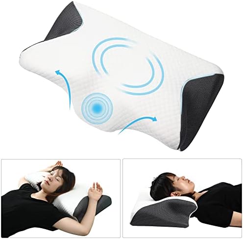 Travesseiros de espuma de memória cervical travesseiros de pescoço para alívio da dor contorno de contorno ergonômico