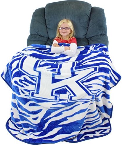 A faculdade cobre o Kentucky Wildcats Raschel Throw Blanket, 60 pol.