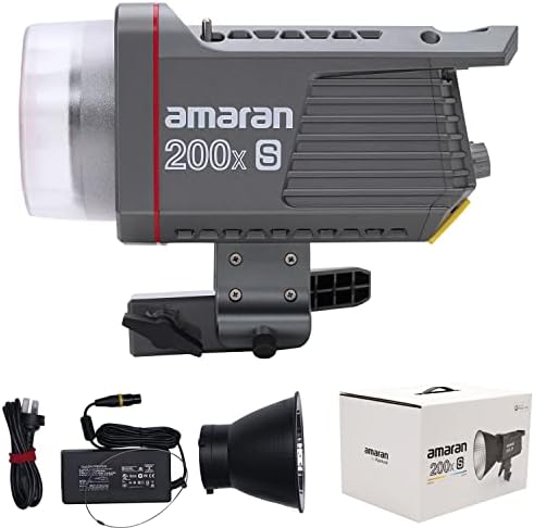 Aputure Amaran 200x S 200W LEVENTE BI-COLOR LED VÍDEO, CRI95+ TLCI98+ SSI89+ CQS97+ 45.400 LUX@1M, CCT 2700K-6500K, Controle de