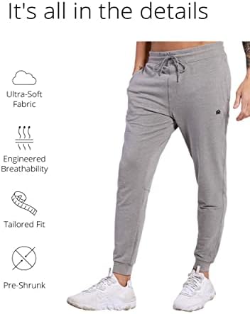 Na AM Premium Men's Jogger Sortpants - Athletic Fit Rankgers com bolsos S - 4xl