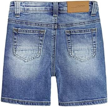 Kidscool Space Baby Girld Girls Boys Jeans Shorts, Cartas rasgadas impressas calças de jeans de verão