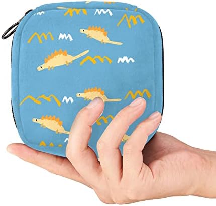 Cartoon Dragon Sanitary Napkin Storage Bolsa de período portátil Kit Bag Pad bolsas para bolsa de copo menstrual de época com zíper