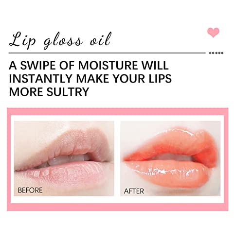 HJUYYYuah Hidratando Lip Blow Oil Plumping Lip Tint Transparent Lip Care Oil Nozy Big Brush Head Glitter Shine Primer Lip Tint 6ml