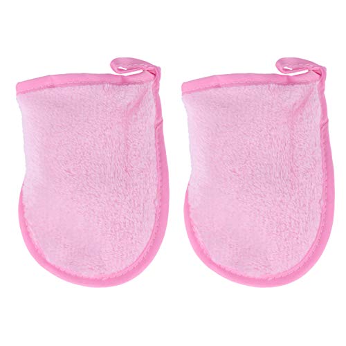 Luvas de limpeza de cura de 8 pcs bucha de limpeza prática para casas de banho rosa reutilizáveis ​​em casa, esfoliando luvas