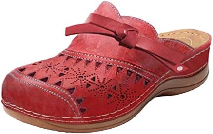 Apoio ao arco feminino Flippers vintage Sandals atléticos de dedos esportivos Hollow Out The Outdoor Slipper Retro