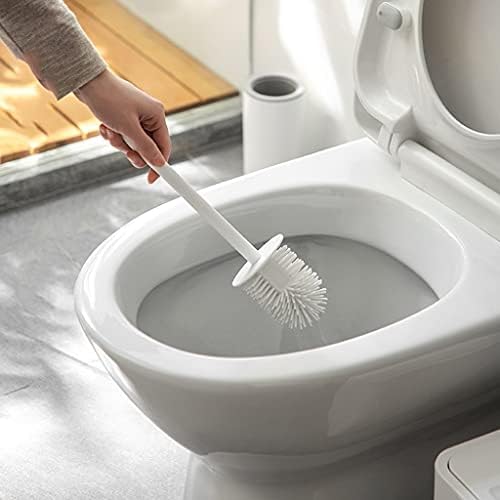 Escova de vaso sanitário guojm brecha de vaso sanitário silicone silicone longa alça de vaso sanitário pincel