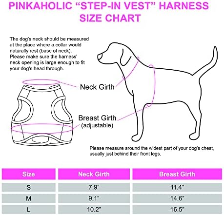 Mila Step -In Vest Dog Arnness - Pink - M