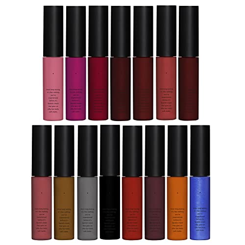 Dbylxmn batom à prova d'água batom feminino portátil non stick copo duradouro color diariamente use cosméticos Uma variedade de opções de cores 7ml Lip material