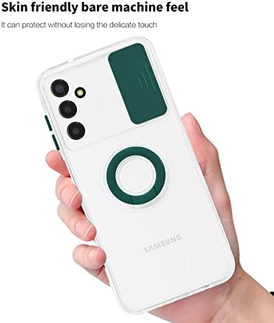 Capa de capa de celular Claro Cree para Samsung Galaxy A14 5G, caixa de telefone transparente de corpo inteiro, capa de abordagem