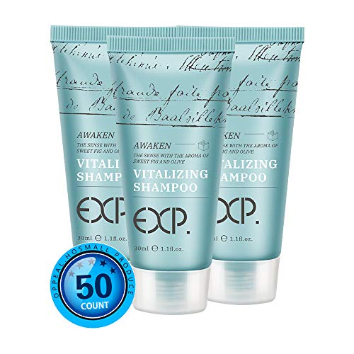 Oppeal Exp Vitalizalize Shampoo 1,05 oz Mini tubo para uso em aluguel de hotéis/férias/quarto de hóspedes - limpeza profundamente, aroma