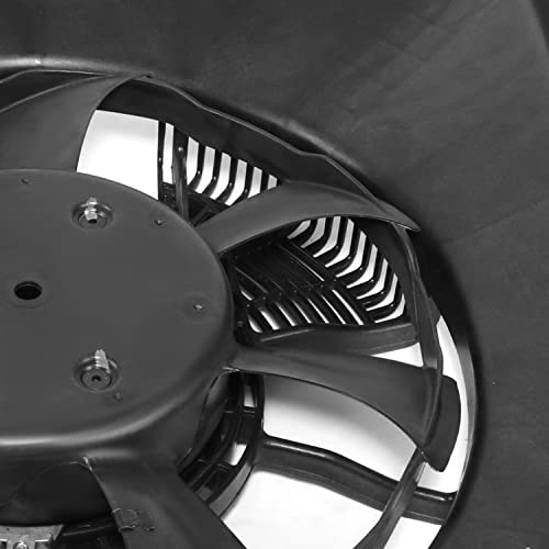 Confronto do radiador de estilos de fábrica A/C Condenser Fan Assembly Compatível com Honda Clarity 2018-2021, 12V, Black