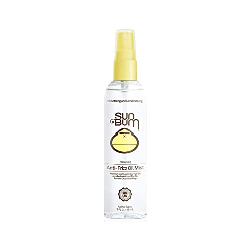 Sun Bum, protegendo a névoa de óleo anti-flizz | Spray de protetor de cabelo hidratante livre de vegan e crueldade para todos os tipos