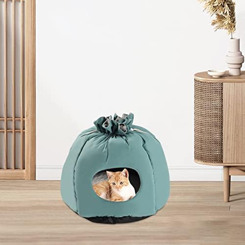 Leblett Cat Cave Bed, casa de gatos para gatos e gatinhos internos, espaço pessoal, dorminhoco de gatos, por cerca de 13,22 libras,