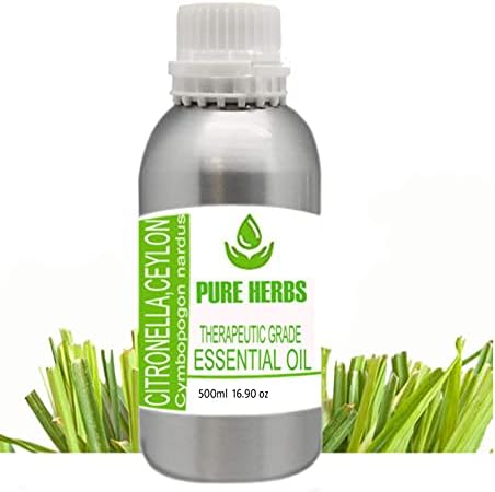 Ervas puras Citronela, Ceilão Puro e Natural Teleapeautic Grade Essential Oil sem conta -gotas 500ml