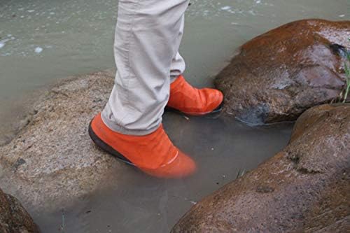 Tampas de sapatos à prova d'água de Maiku - borracha natural macia. Capa de sapato para a neve de chuva. À prova de lama e à prova de sujeira. Fácil limpo e embalagem. Capas de protetor de sapatos não deslizantes, duráveis ​​e reutilizáveis ​​para homens, mulheres crianças
