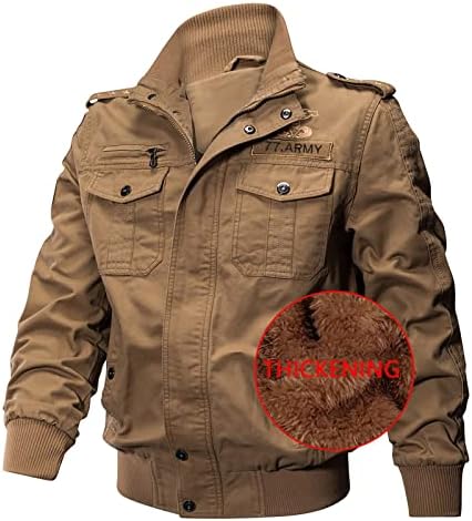 Jaqueta de bombardeiro adssdq masculina, caminhando de manga comprida inverno windbreaker masculino moderno cor sólida espessura em pescoço casacos19
