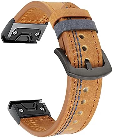 EEOM para Garmin Fenix ​​5 5x mais 6 6x Pro 3 HR Smart Watch Leather Band Straplet para Forerunner 935 945 Pulseira
