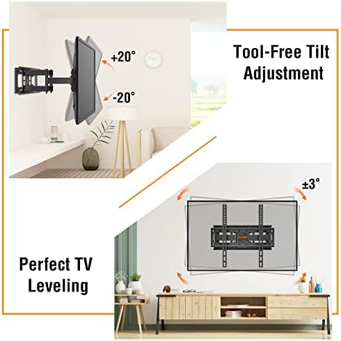 Montagem de parede de TV elivada Motivo completo para a maioria dos 26-65 polegadas YD3007 Teto TV Monta se encaixa na maioria das 26-65 polegadas de altura do LED YD3015