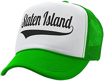 The Goozler - Staten Island - Bronx New York Jersey Ferry - Vintage Retro Style Trucker Cap Hat