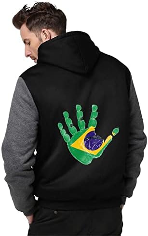 Brasil Bandle Palm Men's Jacket Fleece Warm Winter Coat Top Casual Tops