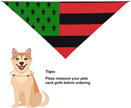 Bandeira afro -americana adorável bandana de cachorro Triângulo Triângulo Pet Pet Cachor Bibs Neckerchief