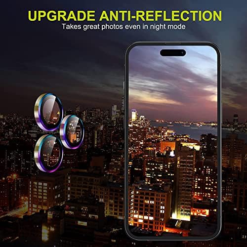 OMIO Compatível com o iPhone 14 Pro/iPhone 14 Pro Max Camera Lens Protector [Modo de tiro noturno] 9H Glass temperado
