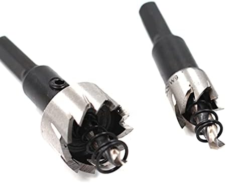 Driak 6 PCs 12-22mm/0,47-0,86 HSS HSS SAW Drill Bit Bit Bit Twist Drill Bit com chave inglesa para cortador de metal de aço inoxidável