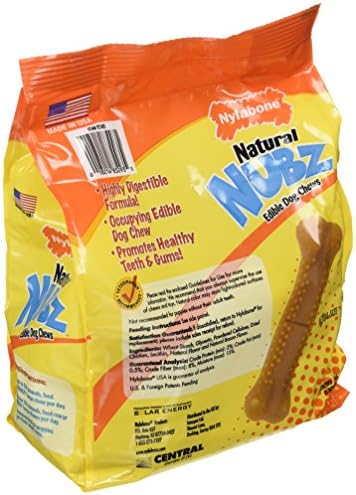 Nubz natural de nylabone Nubz comestível mastigações 22CT. -Total 5.2lb