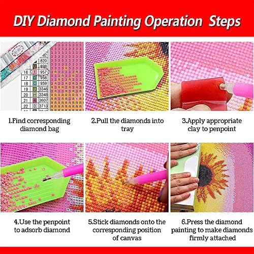 Pintura de diamante kits de ponto cruzado kits retro chinês cor luz lótus flor 5d