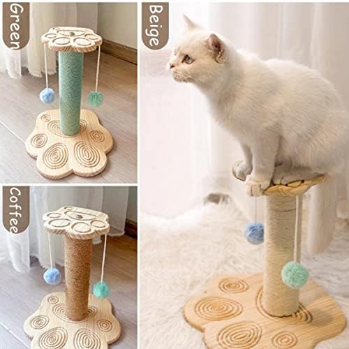 Postagem de arranhões para gatos adultos - Postos de arranhões de gatos Claw Scratcher com penduramento Ball Toys Interactive Ball Cordão mobiliária Durável para Cat Pet Supply