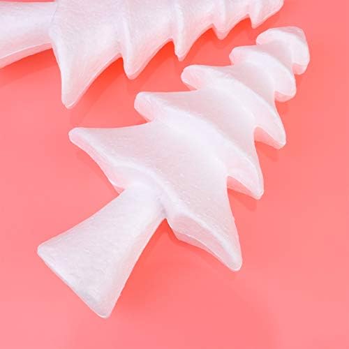 ABOOFAN Craft Foam Christmas Tree Shapet Craft Styrofoam Polystyrene FOMA para pintar Ornamentos DIY de árvore de férias de Natal