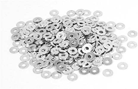 Aexit M3 X Arruelas 8 mm x 0,8 mm Brandela plana de zinco plana Kets Fatores planos espaçadores 300pcs