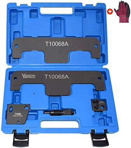 Ferramenta de tempo do motor YuessTloo, compatível com Audi VW W8 W12 TOUAREG PORCSCHE PHAETON 3.6 6.0, T10068A T10332 T10363, com caixa e luvas